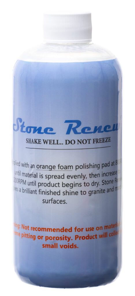 Stone Renew polish, shake well, do not freeze.