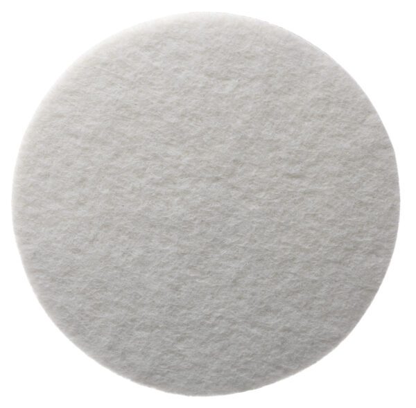 White round polishing pad.